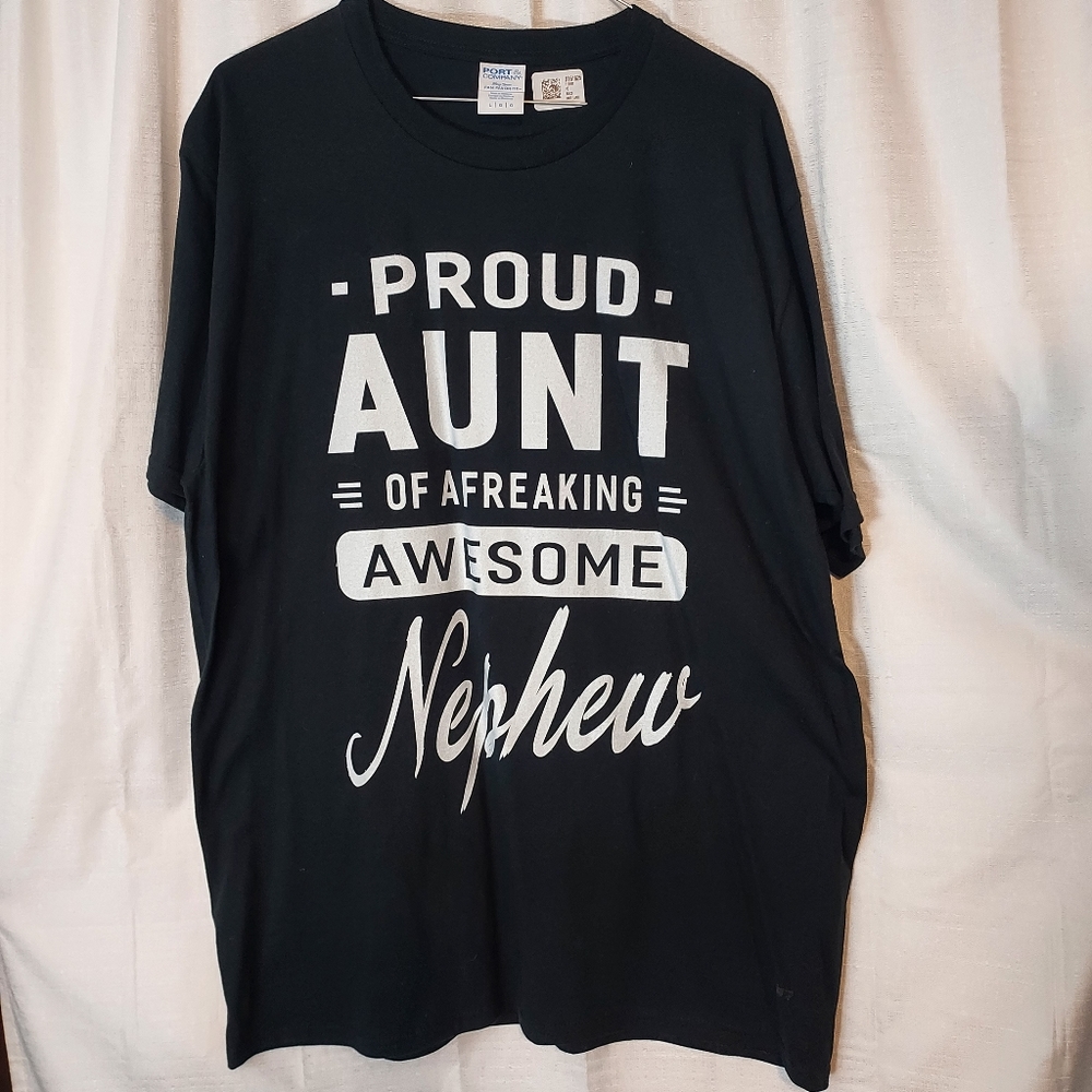Port and Company Large Proud Aunt Tee